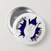 gevaccineerd tot de maximum ronde button 7,6 cm (Voorkant /achterkant)