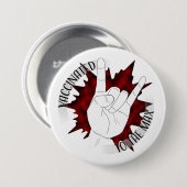 gevaccineerd tot de maximum ronde button 7,6 cm (Voorkant /achterkant)