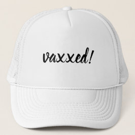 Gevaccineerd & Trots Modern Covid Vaccin Ontwerp Trucker Pet