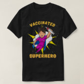 gevaccineerd verpleegkundige, superheld Pro vaccin T-shirt (Design voorkant)