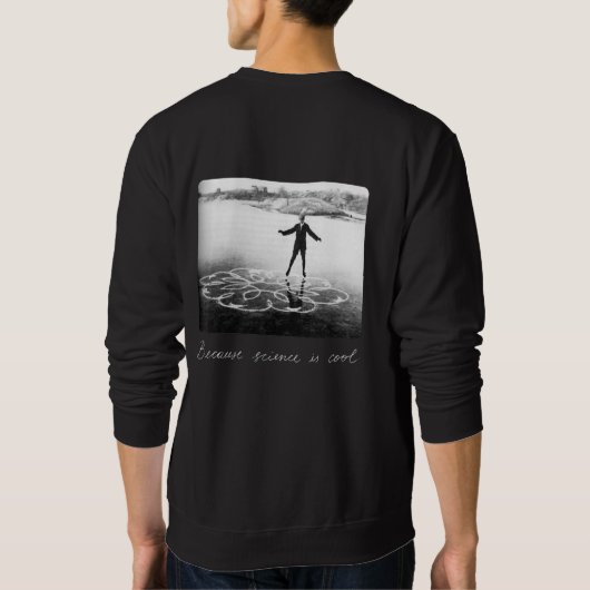 Gevaccineerd (want wetenschap is cool) sweatshirt. trui (Achterkant)