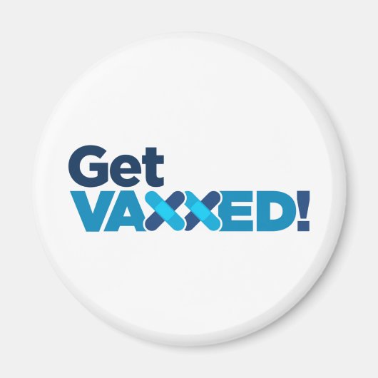 gevaccineerd worden magneet (Voorkant)