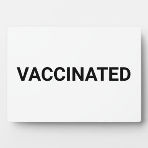 Gevaccineerd, zwart wit aanpasbaar fotoplaat