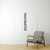 Gevaccineerd, zwart wit aanpasbaar wandkleed (In Situ (horizontaal))