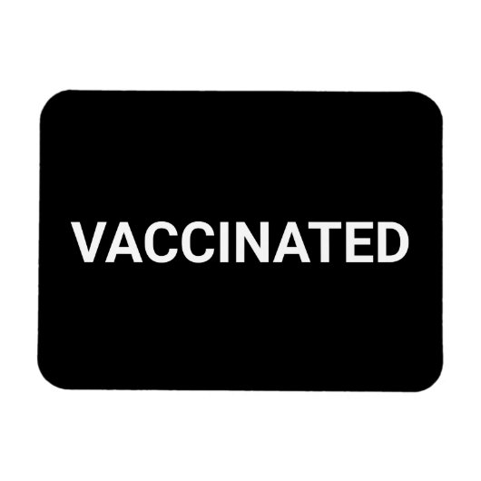 Gevaccineerd, zwart wit aanpasbare magneet (Horizontaal)