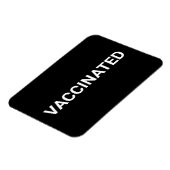 Gevaccineerd, zwart wit aanpasbare magneet (Linkerzijde)