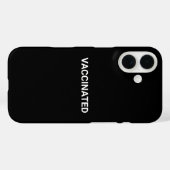 Gevaccineerd, zwart-wit elegant minimalistisch Case-Mate iPhone case (Achterkant (horizontaal))