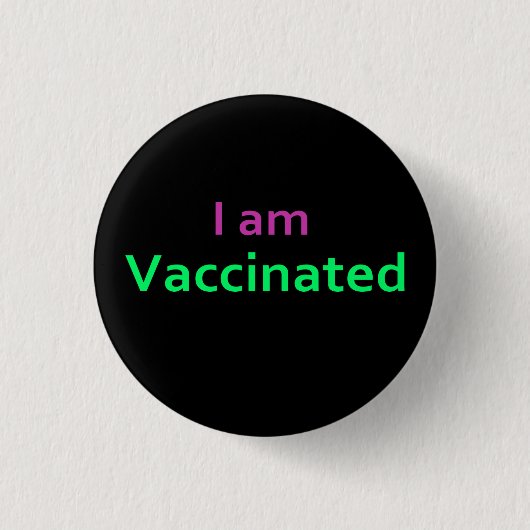 Gevaccineerde Button (Voorkant)