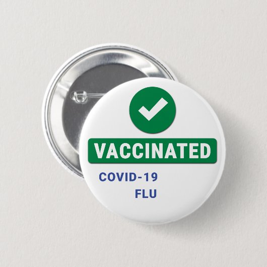 Gevaccineerde Button (Voorkant /achterkant)