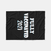 Gevaccineerde Grappige Citaat Pro Gevaccineerd 202 Fleece Deken (Voorkant (Horizontaal))