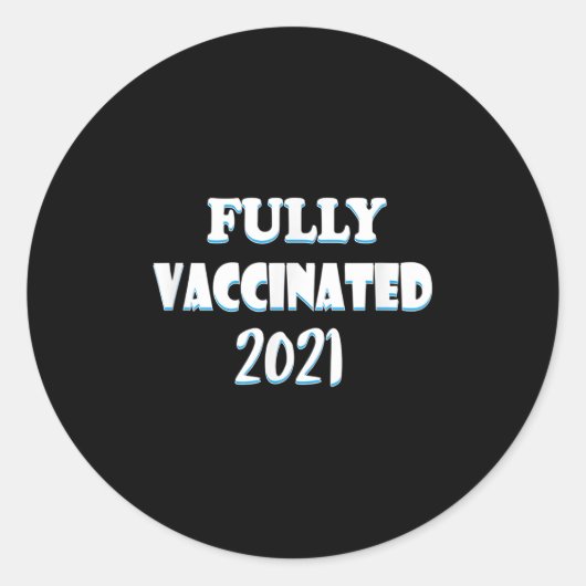 Gevaccineerde Grappige Citaat Pro Gevaccineerd 202 Ronde Sticker (Voorkant)