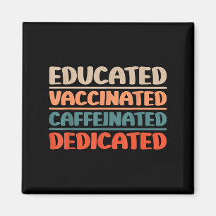 Gevaccineerde Grappige Grafische Humor Quote Nurs Magneet