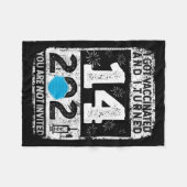 Gevaccineerde Grappige Humor Grafische 2021 Verjaa Fleece Deken (Voorkant (Horizontaal))