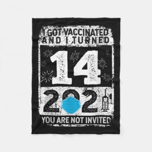 Gevaccineerde Grappige Humor Grafische 2021 Verjaa Fleece Deken