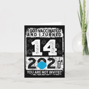Gevaccineerde Grappige Humor Grafische 2021 Verjaa Kaart