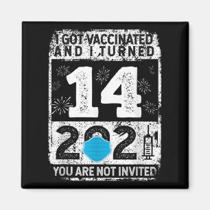Gevaccineerde Grappige Humor Grafische 2021 Verjaa Magneet