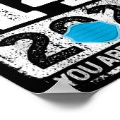 Gevaccineerde Grappige Humor Grafische 2021 Verjaa Poster (Hoek)