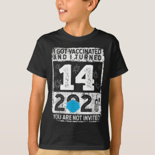 Gevaccineerde Grappige Humor Grafische 2021 Verjaa T-shirt