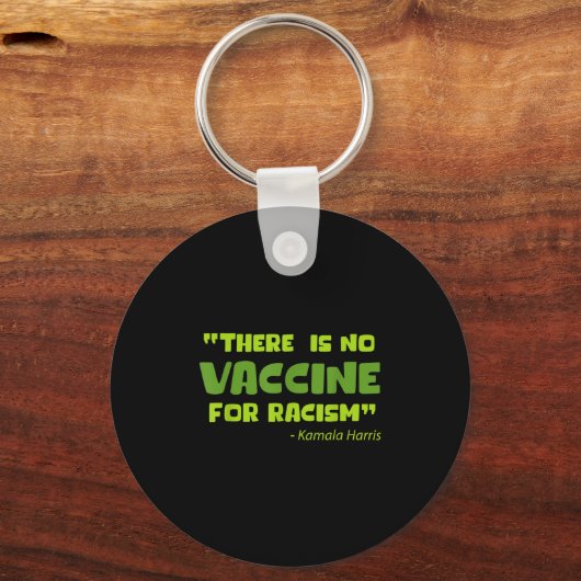 Gevaccineerde Grappige Humor Grafische Kamala Harr Sleutelhanger (Voorkant)