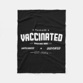 Gevaccineerde Grappige Humor Grafische Quote Gereg Fleece Deken (Voorkant)