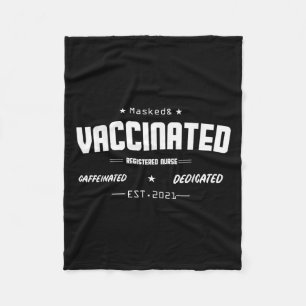 Gevaccineerde Grappige Humor Grafische Quote Gereg Fleece Deken