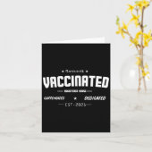 Gevaccineerde Grappige Humor Grafische Quote Gereg Kaart (Gele Bloem)