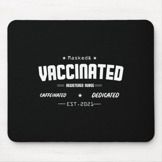 Gevaccineerde Grappige Humor Grafische Quote Gereg Muismat (Voorkant)