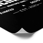 Gevaccineerde Grappige Humor Grafische Quote Gereg Poster (Hoek)