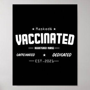 Gevaccineerde Grappige Humor Grafische Quote Gereg Poster