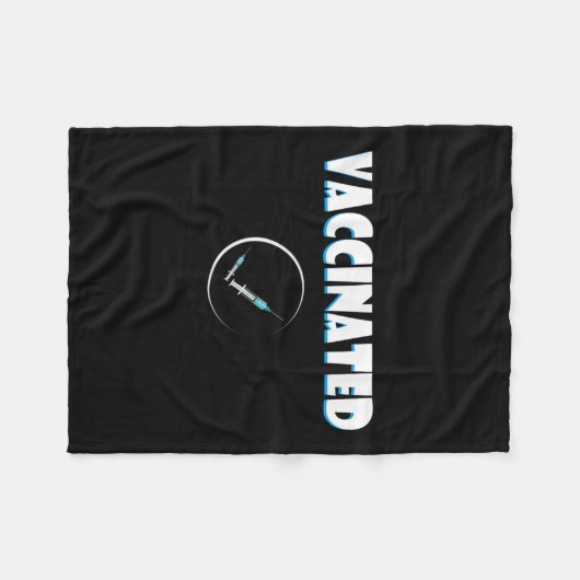 Gevaccineerde Grappige Humor Grafische Quote Gevac Fleece Deken (Voorkant (Horizontaal))