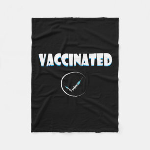 Gevaccineerde Grappige Humor Grafische Quote Gevac Fleece Deken