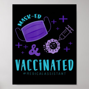 Gevaccineerde Grappige Humor Grafische Quote Gevac Poster