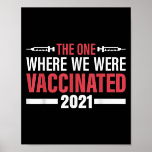 Gevaccineerde Grappige Humor Grafische Quote Gevac Poster