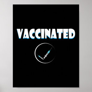 Gevaccineerde Grappige Humor Grafische Quote Gevac Poster