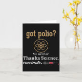 Gevaccineerde Grappige Humor Grafische Quote Weten Kaart (Gele Bloem)