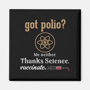 Gevaccineerde Grappige Humor Grafische Quote Weten Magneet