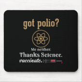 Gevaccineerde Grappige Humor Grafische Quote Weten Muismat (Voorkant)