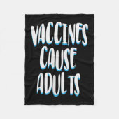 Gevaccineerde Grappige Humor Grafische Volwassenen Fleece Deken (Voorkant)