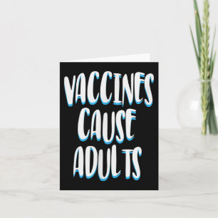 Gevaccineerde Grappige Humor Grafische Volwassenen Kaart