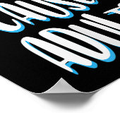 Gevaccineerde Grappige Humor Grafische Volwassenen Poster (Hoek)