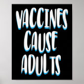 Gevaccineerde Grappige Humor Grafische Volwassenen Poster (Voorkant)