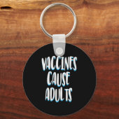 Gevaccineerde Grappige Humor Grafische Volwassenen Sleutelhanger (Voorkant)