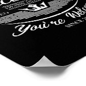 Gevaccineerde Grappige Humor Graphic Quote Volledi Poster (Hoek)