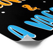 Gevaccineerde Grappige Humor Joke Graphic Quote Pe Poster (Hoek)