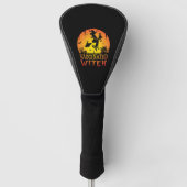 Gevaccineerde heks, Halloween humor, Halloween hek Golfheadcover (Voorkant)