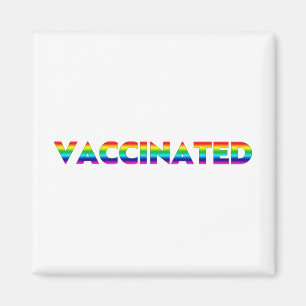 Gevaccineerde kleuren van pride lgbt lgbtq gay rai magneet
