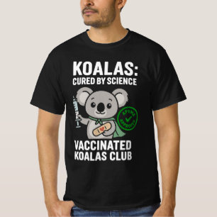 Gevaccineerde Koala's Club   Knuffelige Tekenfilm  T-shirt