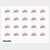 GEVACCINEERDE LESBISCHE RONDE STICKER (Vel)