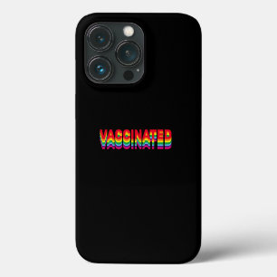 Gevaccineerde pride lgbt gay rainbow retro zwart Case-Mate iPhone case