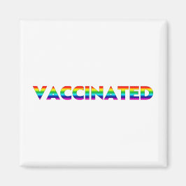 Gevaccineerde pride lgbt lgbtq gay rainbow kleuren magneet